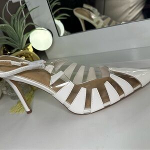 Elegant White Stiletto Heels